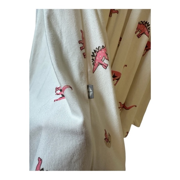 Kyte BABY Pink and Cream Casual Flutter Sleeve Dress - Picture 3 of 4